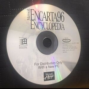 Microsoft CD ROM Encarta Encyclopedia Vintage 90s Excellent Condition